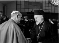 Paul VI et le métropolite Emilianos di Silyvria