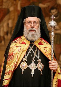 ? Chrisostomos II, archbishop of Nova Justiniana and all Cyprus