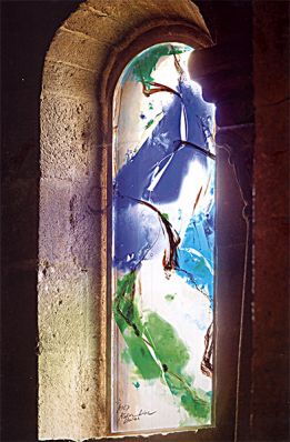 KIM EN JOONG, vetrata dell'abside della chiesa del monastero di Ganagobie, Francia