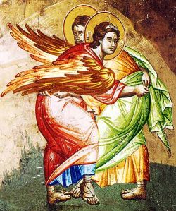 The Jacob's struggle (fresco) - Ocrida
