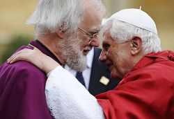 l'Arcivescovo di Canterbury, Rowan Williams e Papa Benedetto XVI  
